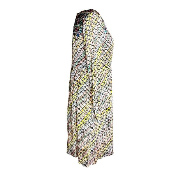 Label Ritukumar Embroidered Long Tunic Dress 2 Boho Indian Ethnic Resortwear - Picture 4 of 9